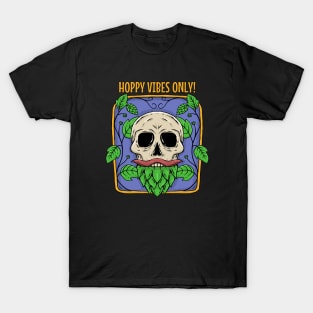 Brewing T-shirt - Hoppy vibes skull T-Shirt